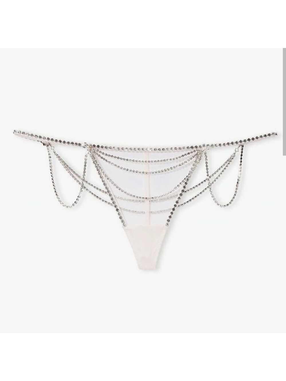 3060 NWT Dream Angels Atelier Victoria's Secret Crystal Chain V-String MED